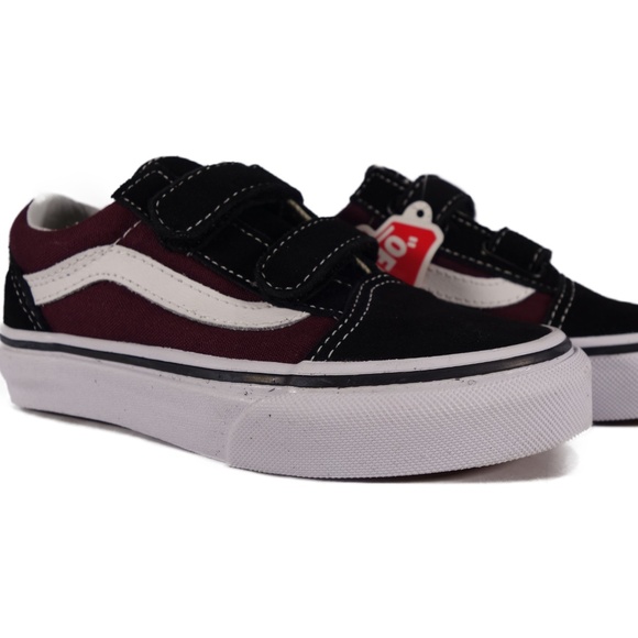vans old skool little burgundy